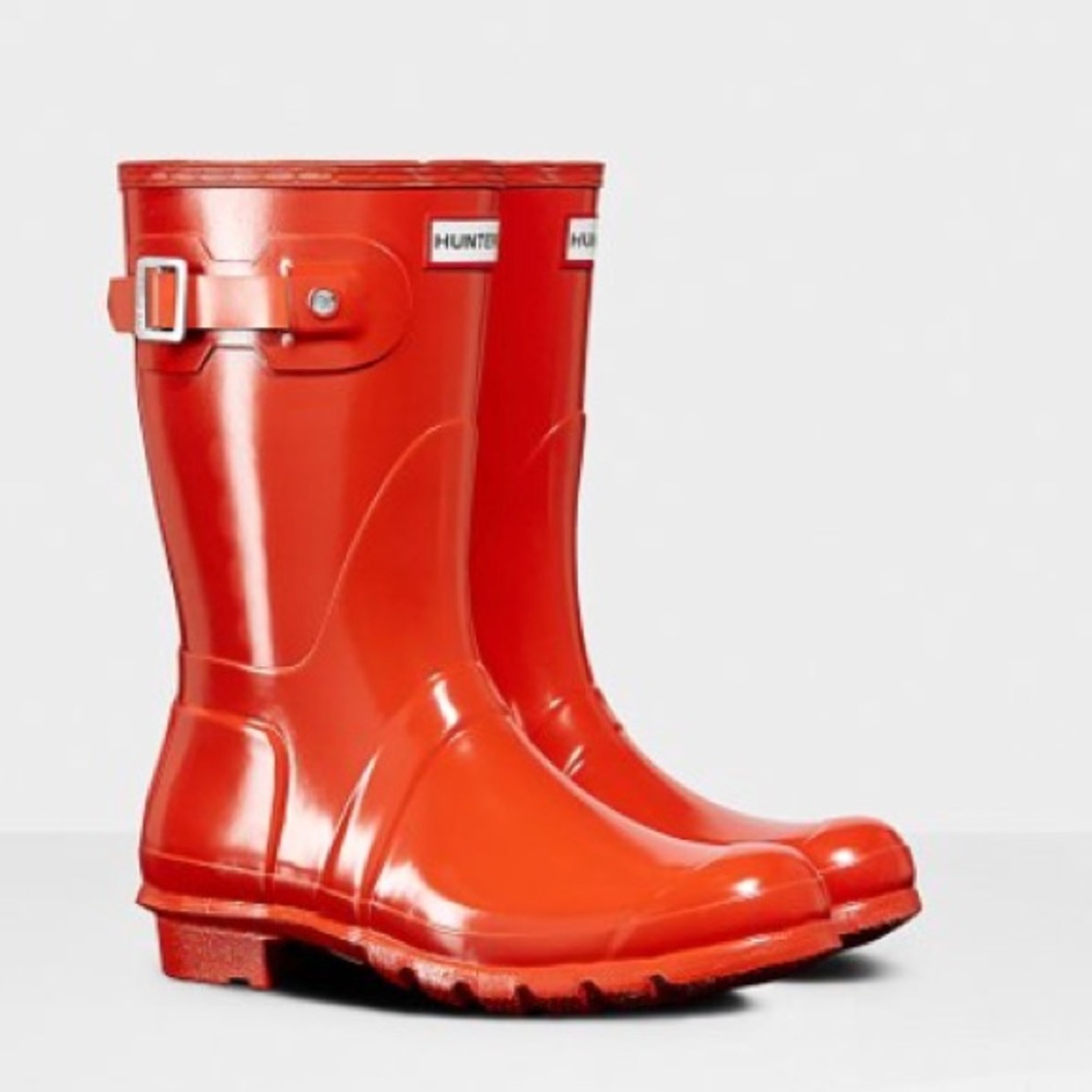 Brand new hunter short Glossy rain boots